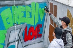 Graffit-Aktion Outreach (Foto: www.salecker.info)