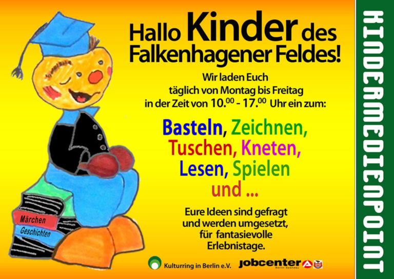 Kindermedienpoint Spandau möchte sein Team verstärken