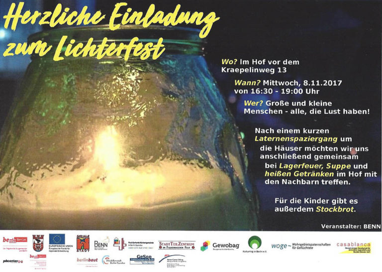 Lichterfest im Kraepelinweg