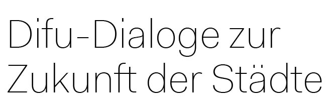Veranstaltung der "Difu-Dialoge zur Zukunft der Städte"