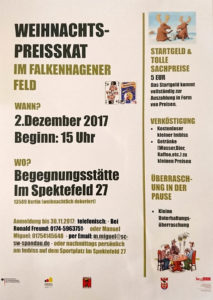 Weihnachtspreisskat 2017 im Falkenhagener Feld