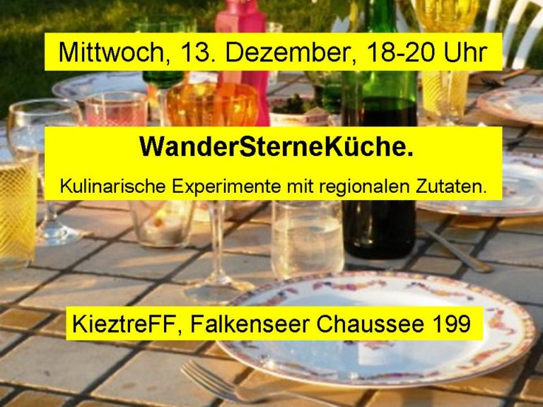 WanderSterneKüche im kieztreFF