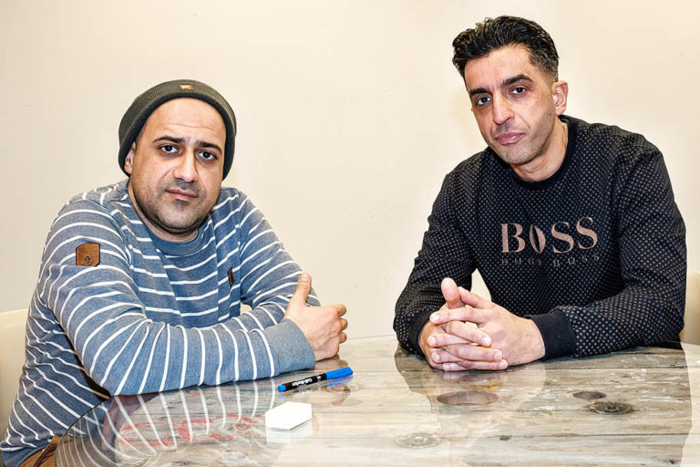 Das Outreach-Team Abbas Saberi und Muharrem Yildirim (Foto: Ralf Salecker)