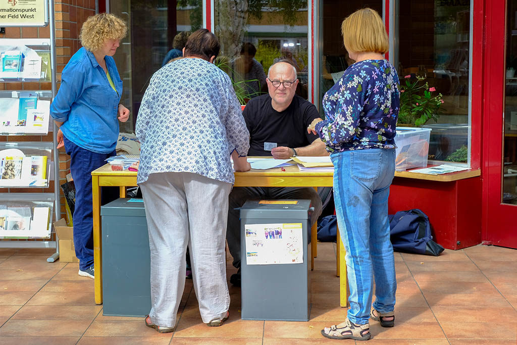 Wahllokal in der Paul-Gerhardt-Gemeinde (Foto: Ralf Salecker)
