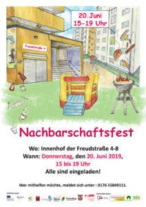 Nachbarschaftsfest 2019 in der Freudstraße 6