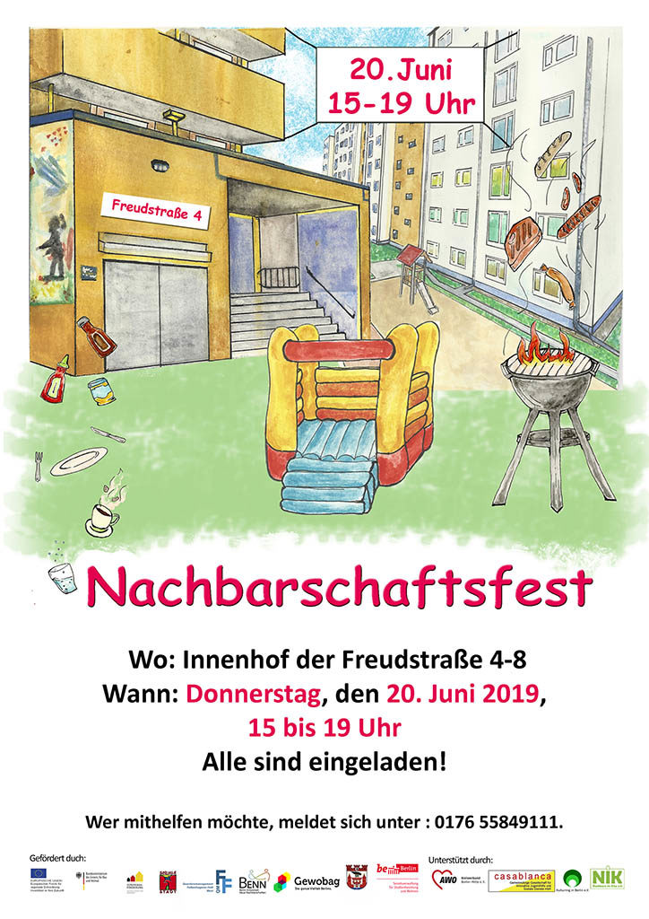 Nachbarschaftsfest 2019 in der Freudstraße 6