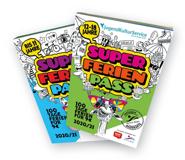 Cover Super-Ferien-Pass 2020-21 | Gestaltung: Rebecca Haupt
