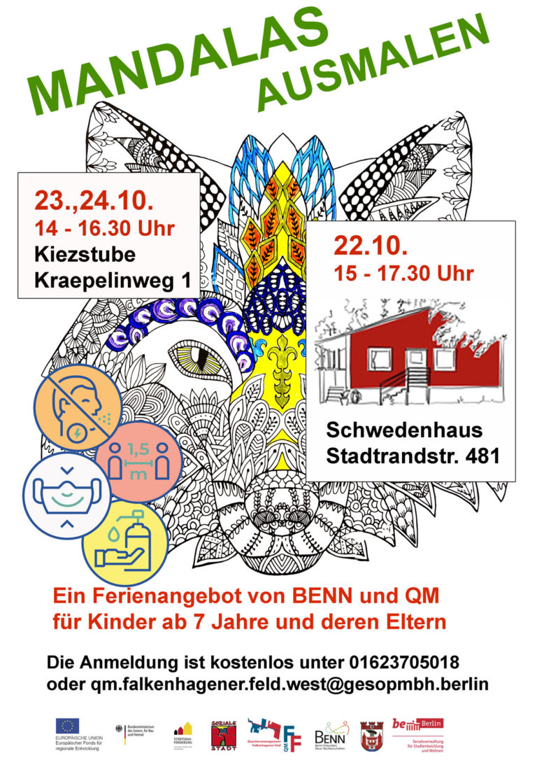 Mandala ausmalen in den Herbstferien
