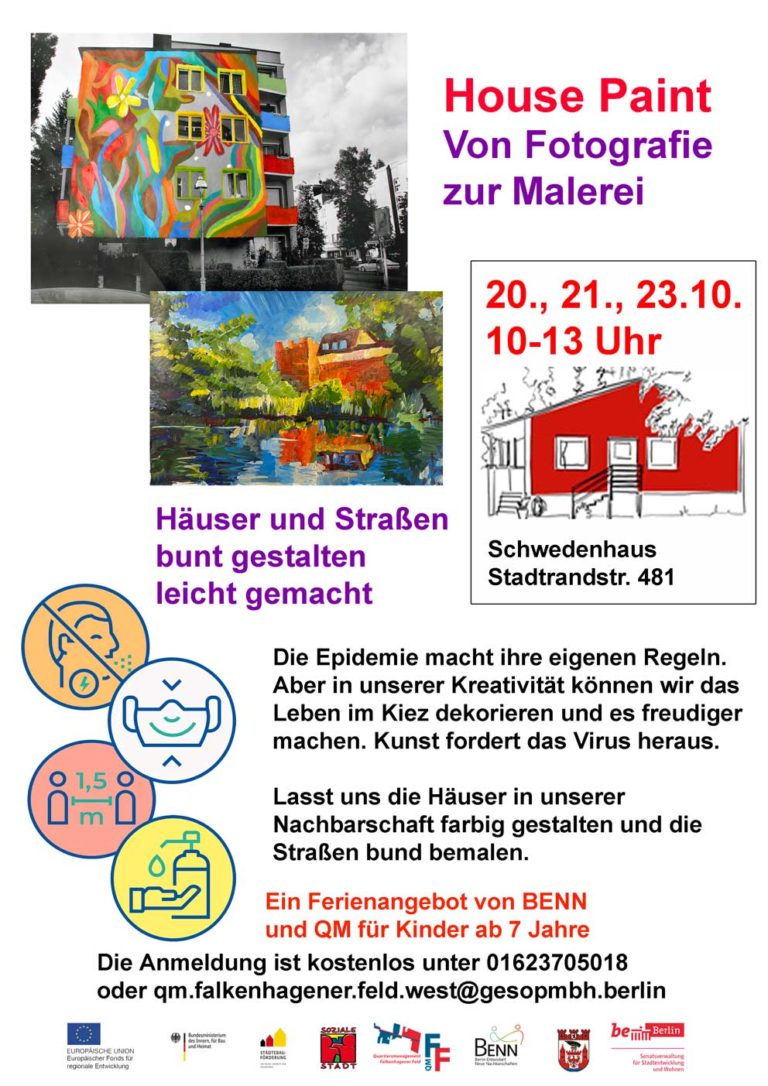 Ferienangebot: House Paint - Häuser und Straßen bunt gestalten leicht gemacht