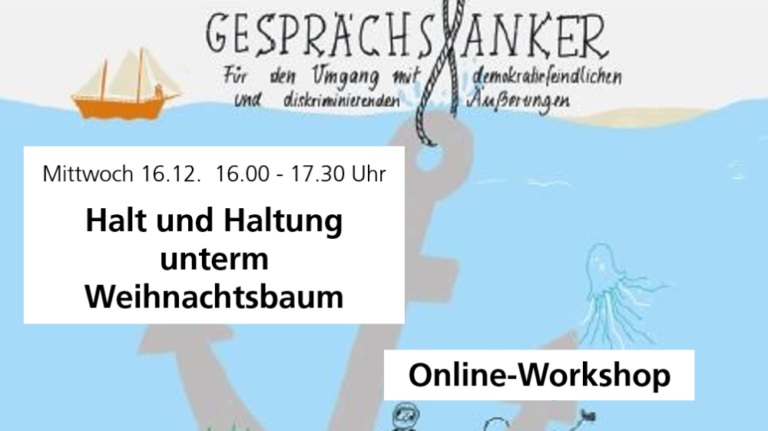 Halt und Haltung unterm Weihnachtsbaum