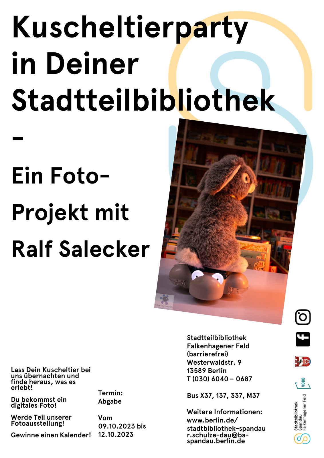 Lass Dein Kuscheltier in der Bibliothek übernachten!