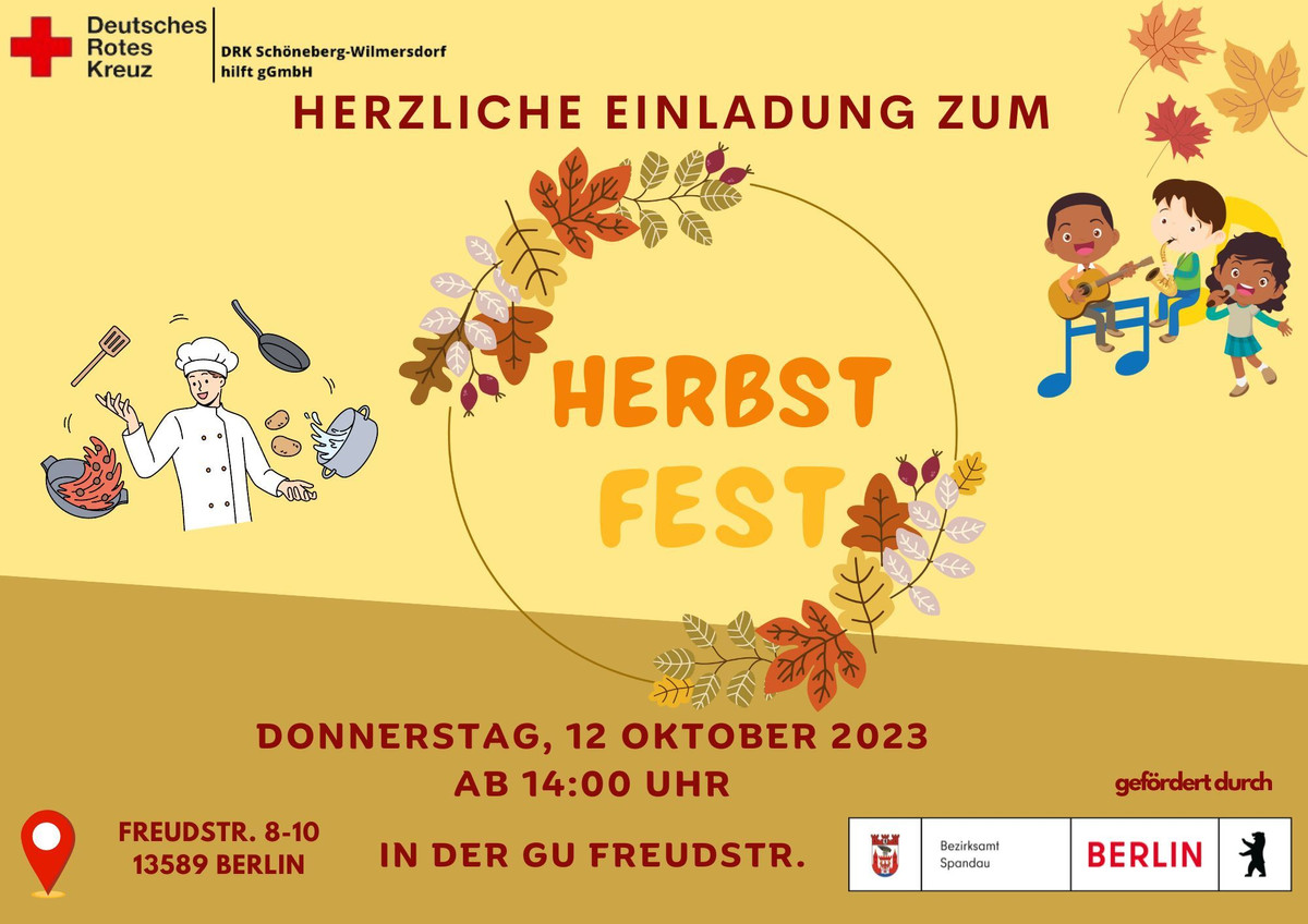 Herbstfest in der Gemeinschaftsunterkunft in der Freudstraße