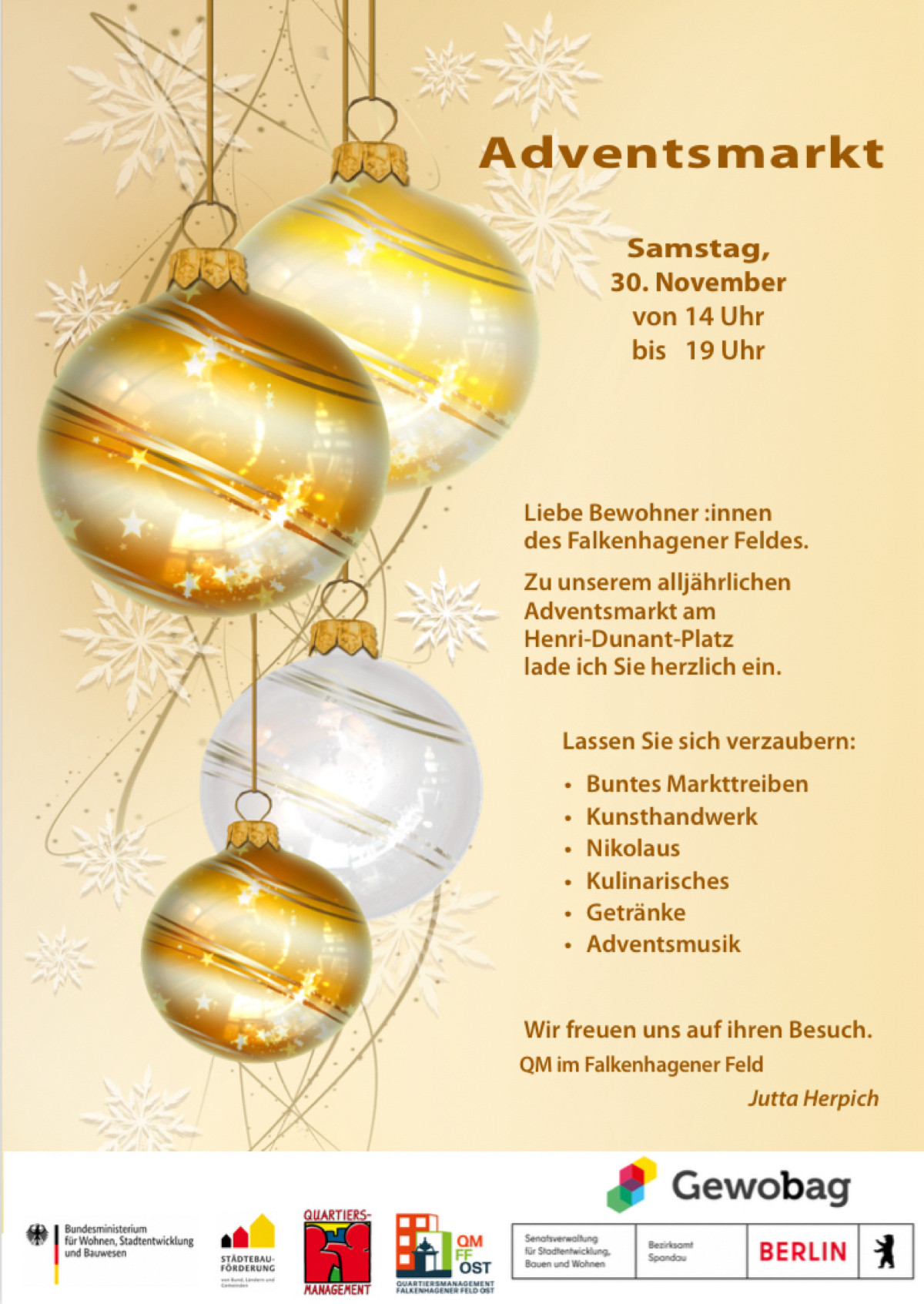 Adventsmarkt 2024 am Henri-Dunant-Platz