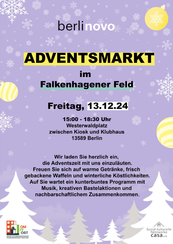 Adventsmarkt im Falkenhagener FeldAdventsmarkt im Falkenhagener Feld