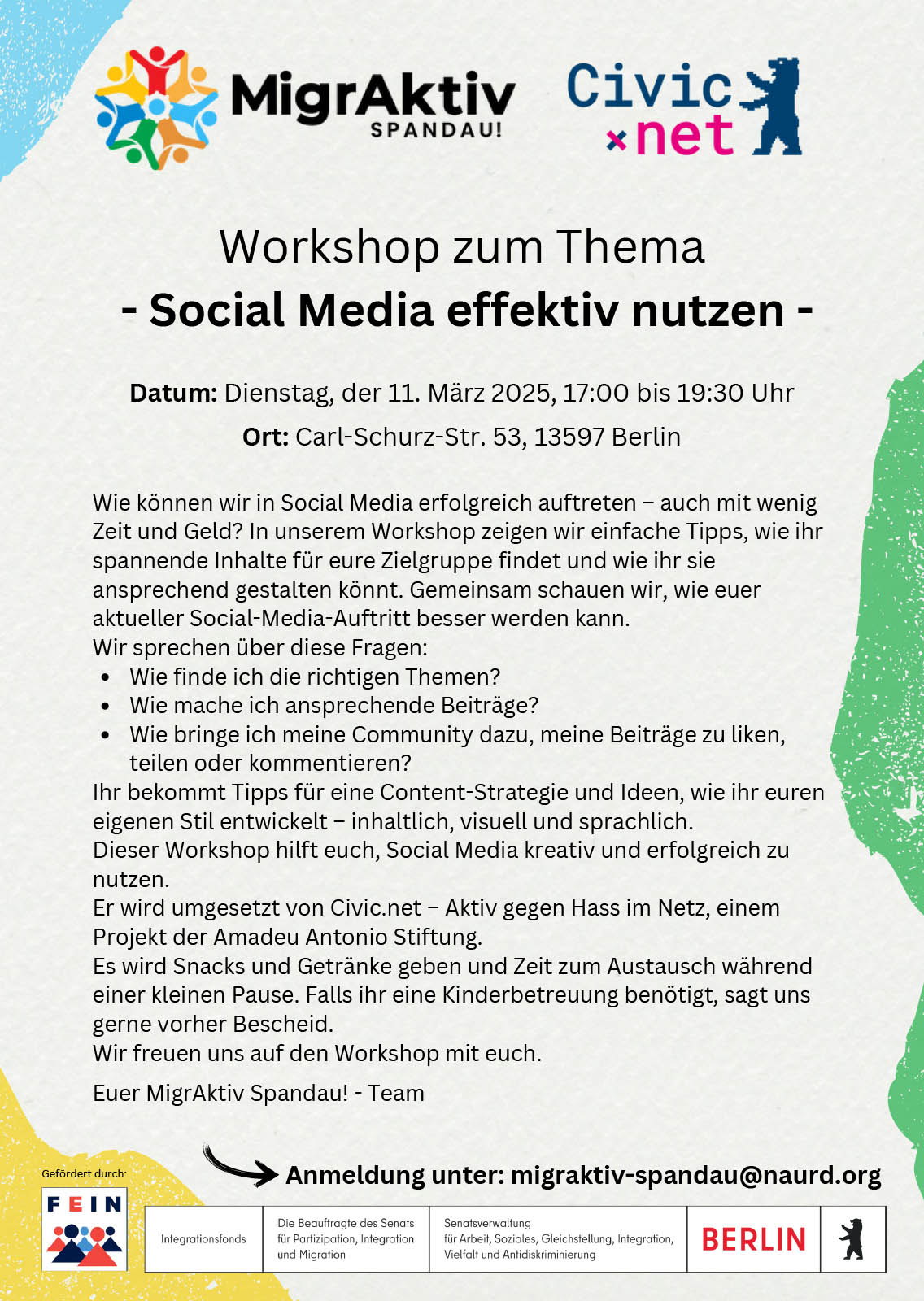 Workshop: Social Media effektiv nutzen