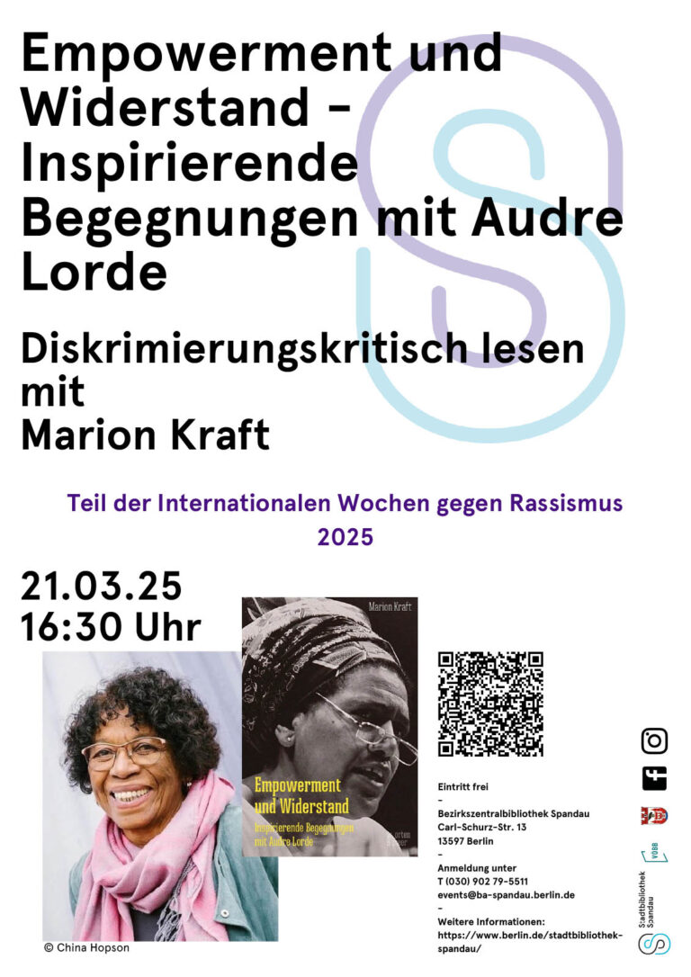 Diskriminierungskritische Lesung mit Marion Kraft