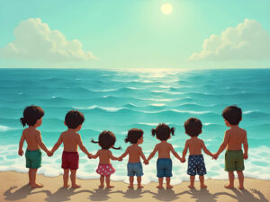 Kinder am Meer