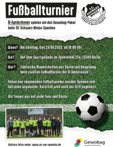 Fußballturnier der B-Juniorinnen beim SC Schwarz-Wess Spandau