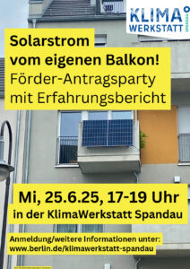 Förder-Antragsparty für Stecker-Solaranlagen - KlimaWerkstatt
