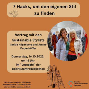 Mode und Nachhaltigkeit in der Bezirkszentralbibliothek Spandau