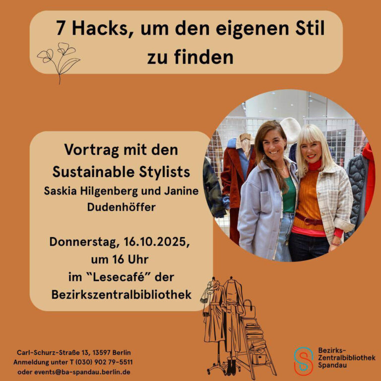 Mode und Nachhaltigkeit in der Bezirkszentralbibliothek Spandau