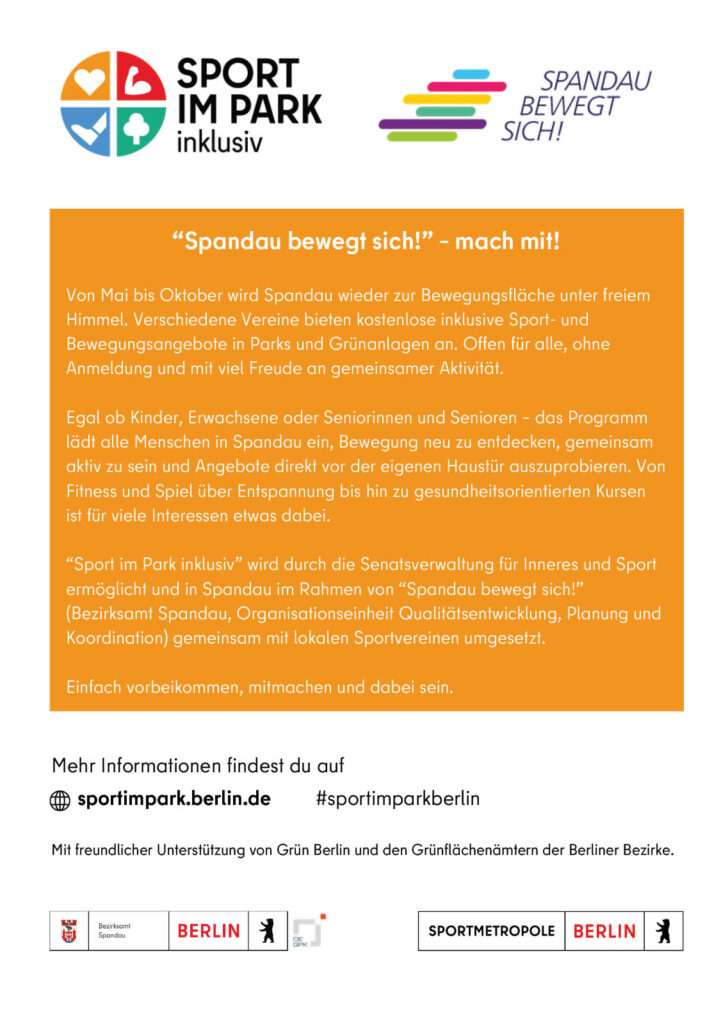 „Sport im Park inklusiv“ 2026