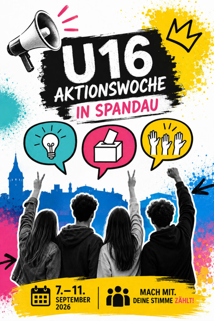 U16-Aktionswoche (KI-Plakat: www.salecker.info)