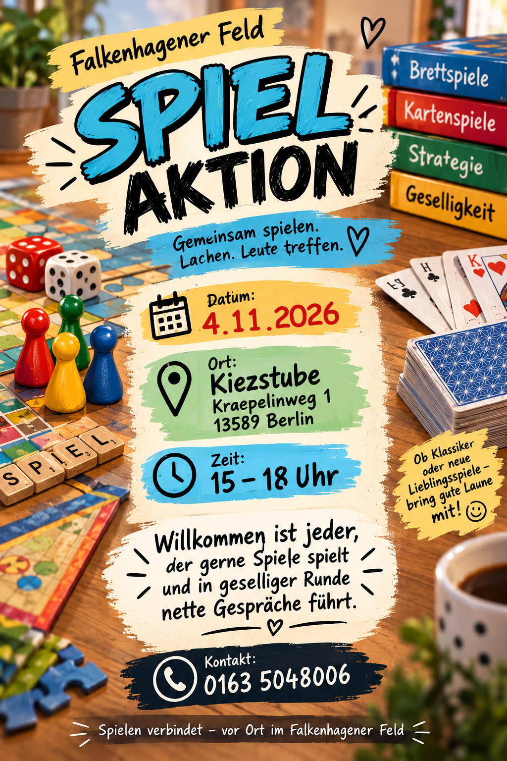 Spielen verbindet: Spiel-Aktion in der Kiezstube