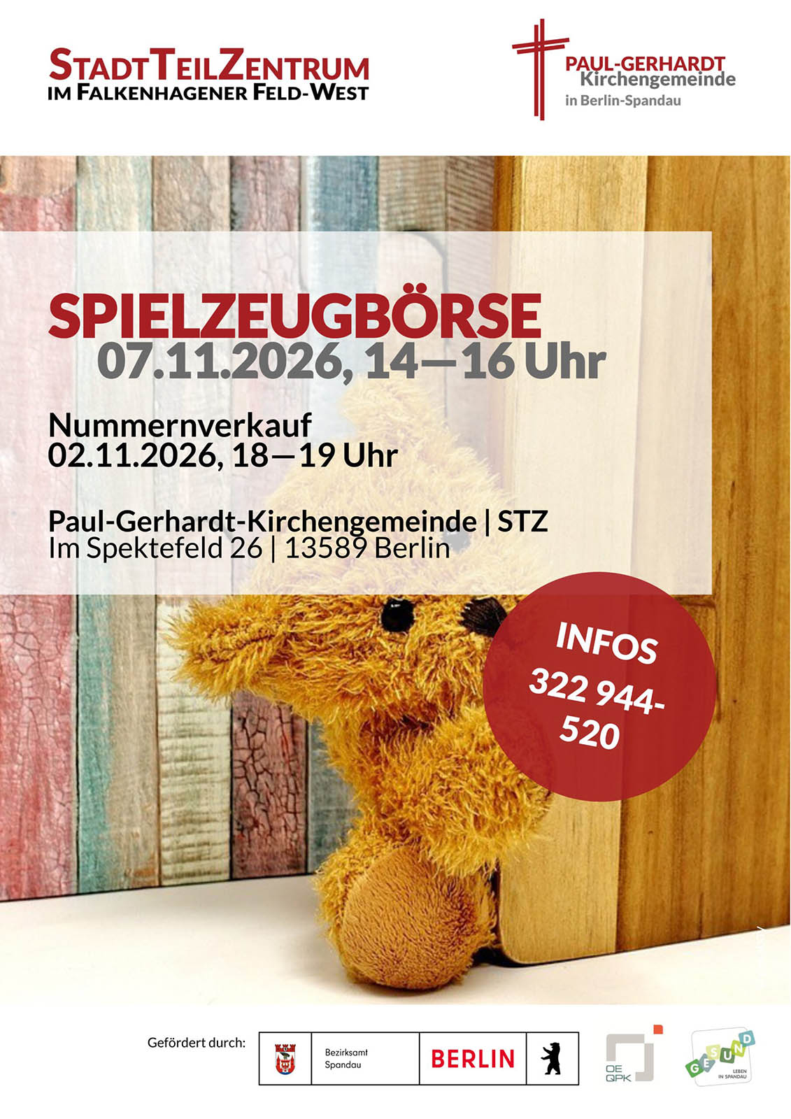 Spielzeugbörse am 7. November