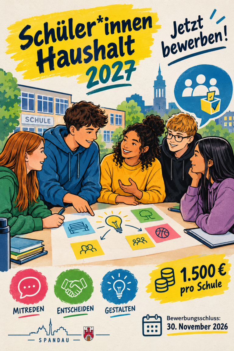 Schüler*innenHaushalt 2027: Jetzt bewerben und Demokratie im Schulalltag umsetzen